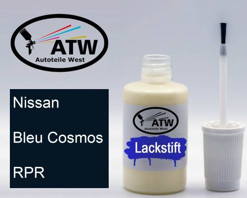 Nissan, Bleu Cosmos, RPR: 20ml Lackstift, von ATW Autoteile West.